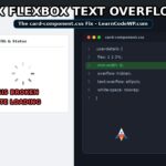 Code snippet demonstration to fix flexbox text overflow ellipsis with min-width zero
