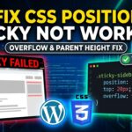 Fix CSS Position Sticky Not Working: Ultimate Developer Guide