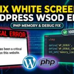 How to Fix White Screen of Death WordPress (Proven Debug Guide)