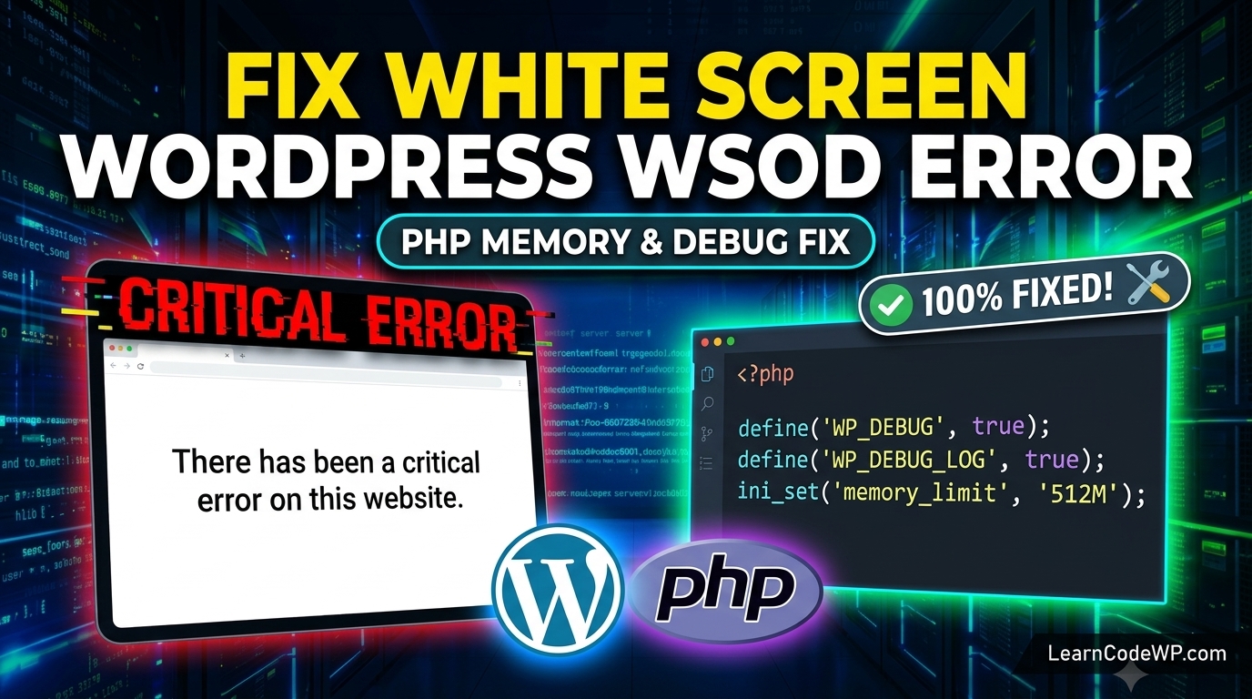 How to Fix White Screen of Death WordPress (Proven Debug Guide)