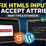 How to Fix HTML Input File Accept Attribute Issues