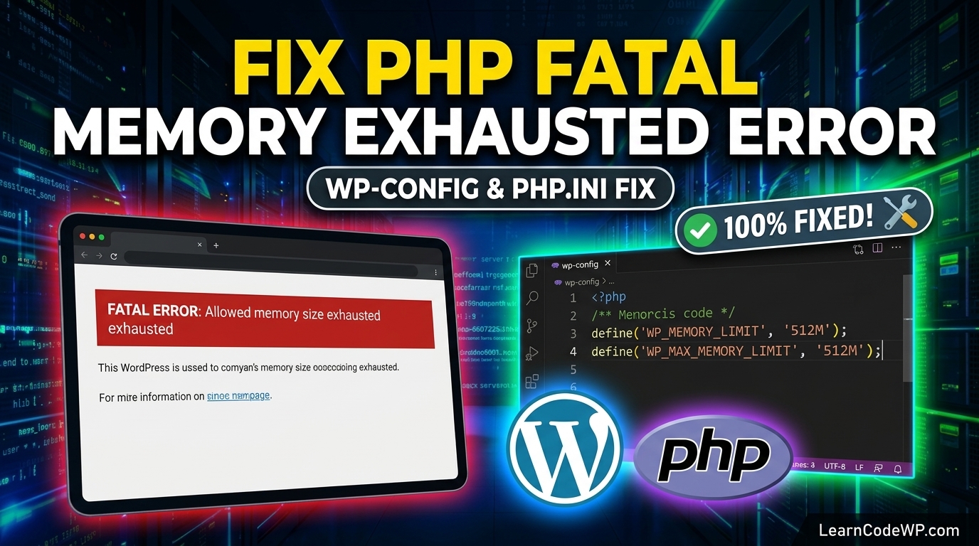 How to Fix PHP Fatal Error in WordPress (Allowed Memory Size Exhausted)