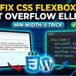 How to Fix Flexbox Text Overflow Ellipsis in CSS