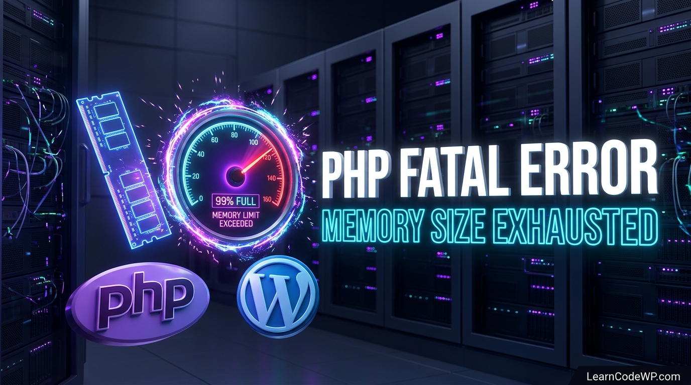 Fix WordPress PHP Fatal Error Allowed Memory Size Exhausted