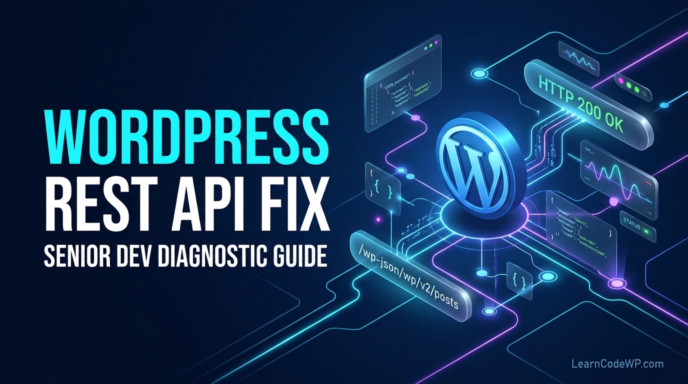 How to Fix WordPress REST API Error Like a Senior Dev